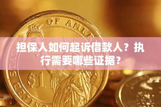 北京担保人如何起诉借款人？执行需要哪些证据？