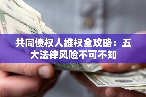 北京共同债权人维权全攻略：五大法律风险不可不知