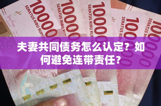北京夫妻共同债务怎么认定？如何避免连带责任？