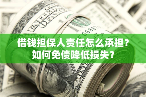 北京借钱担保人责任怎么承担？如何免债降低损失？