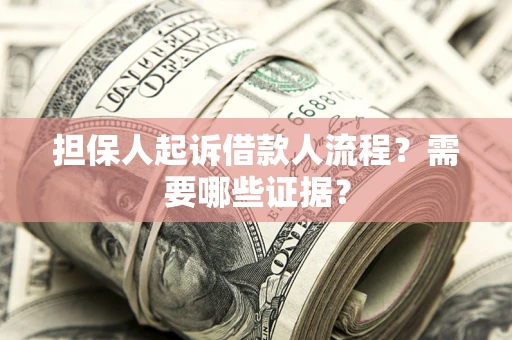 北京担保人起诉借款人流程?需要哪些证据? 北京担保人起诉借款人流程?需要哪些证据?