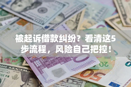 北京被起诉借款纠纷？看清这5步流程，风险自己把控！