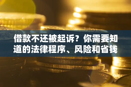 北京借款不还被起诉？你需要知道的法律程序、风险和省钱技巧